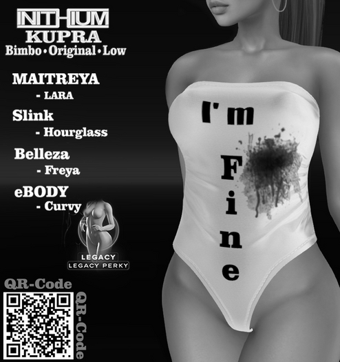 0101 DEMO! ~ LEGEND ~ BODYSUIT *I`M FINE*