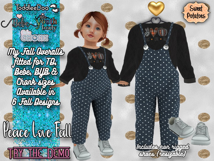 < SP > My Fall Overalls - Peace Love Fall