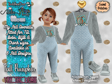 < SP > My Fall Overalls - Fall Pumpkin