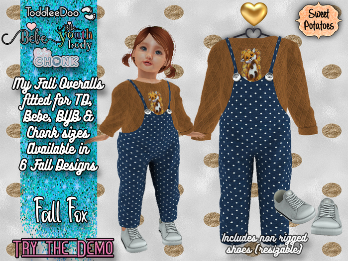 < SP > My Fall Overalls - Fall Fox