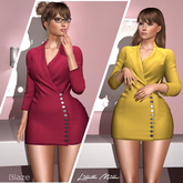 Lilleth Mills X BLAZE - Silk Berry - Button Business Suit for Maitreya Kupra Bimbo Freya Legacy Hourglass