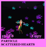 PARTICLE SCATTERED HEART