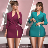 Lilleth Mills X BLAZE - Jersey Bold - Button Business Suit for Maitreya Kupra Bimbo Freya Legacy Hourglass