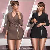 Lilleth Mills X BLAZE - Jersey Neutrals - Button Business Suit for Maitreya Kupra Bimbo Freya Legacy Hourglass