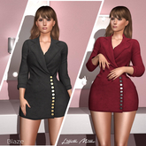 Lilleth Mills X BLAZE - Velvet Classic - Button Business Suit for Maitreya Kupra Bimbo Freya Legacy Hourglass