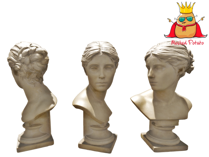 Meshed Potato - Woman Bust Statue - Full Perm Mesh