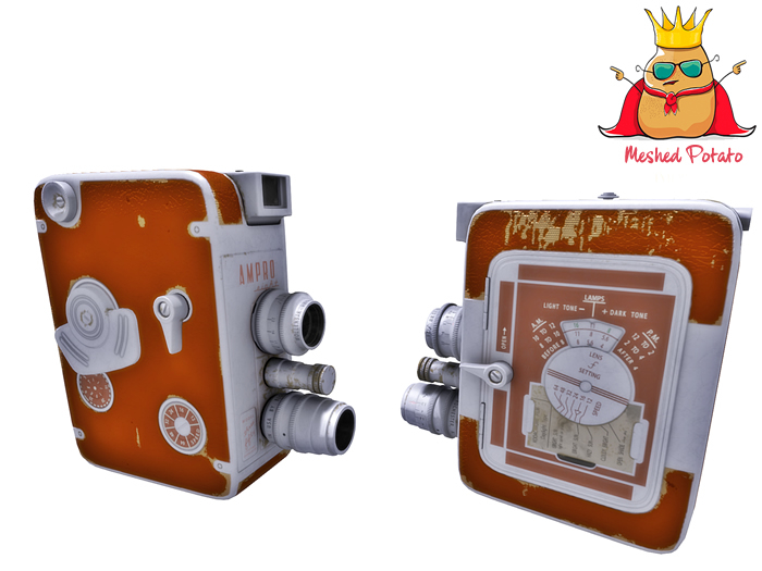 Meshed Potato - Vintage Movie Camera - Full Perm Mesh