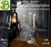  Animated Candelabra Dispenser with Cobwebs