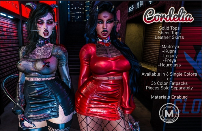 [MODA] Cordelia Top & Skirt (Sheer):DEMOS