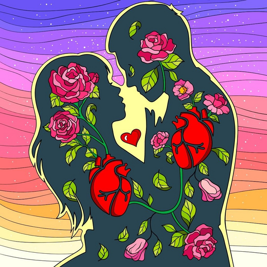2 people in love