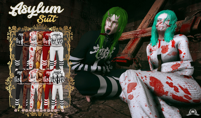 Nana - Blood White Asylum Boy Straitjacket {add me}