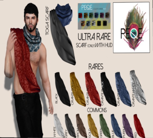 Peqe - Toga Drapes (S-M) Black (RARE)