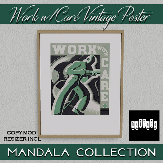 ~Ballade~ Work w/Care WPA Poster 