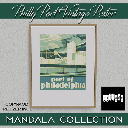~Ballade~ Philadelphia Port WPA Poster 