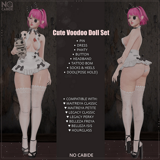 No Cabide :: Cute Voodoo Doll Set @2021 *