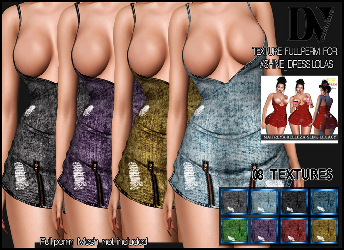 DV- #SHINE_ DRESS LOLAS  - TEXTURES