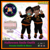 *LVD*  Halloween Smiles Sweats - TD (Baby)
