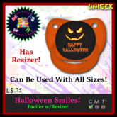 *LVD* Halloween Smiles Pacifier/Binky - (ALL SIZES) Boxed