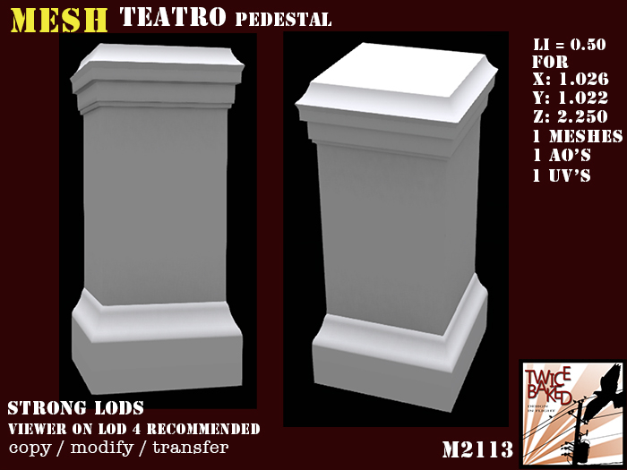 "TB" Teatro pedestal M2113
