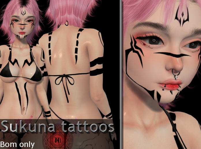 Ni - Sukuna tattoos 