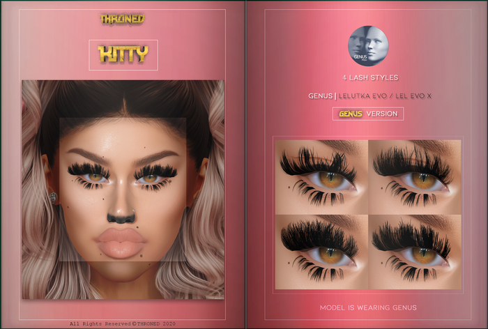 [THRONED] Kitty Mink Lashes // GENUS