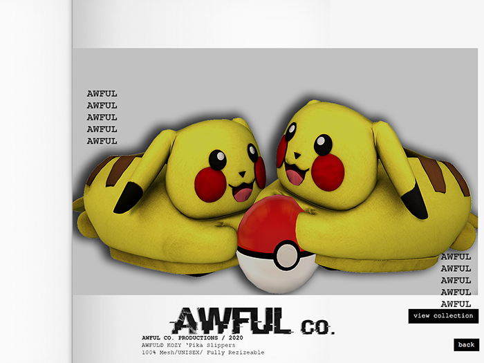AWFUL. // Kozy 'Pika Slippers