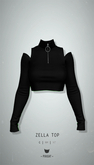 -Pixicat- Zella Top (Black)