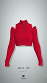 -Pixicat- Zella Top (Red)