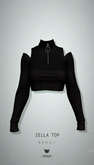 -Pixicat- Zella Top (LeatherBlack)