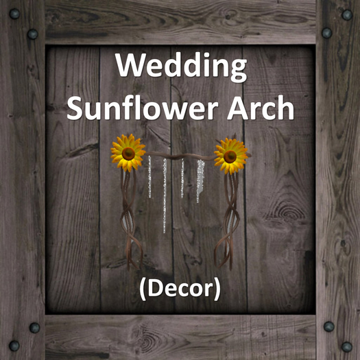 DFS Decor - Wedding Sunflower  Arch (Texture Only)