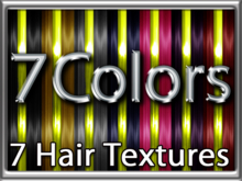 Zoy Texture [ Bright Hair Highlights ] Yellow Line - 7 Colors