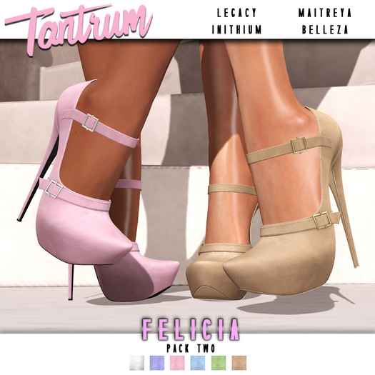Tantrum - Felicia Heels - Pack Two 
