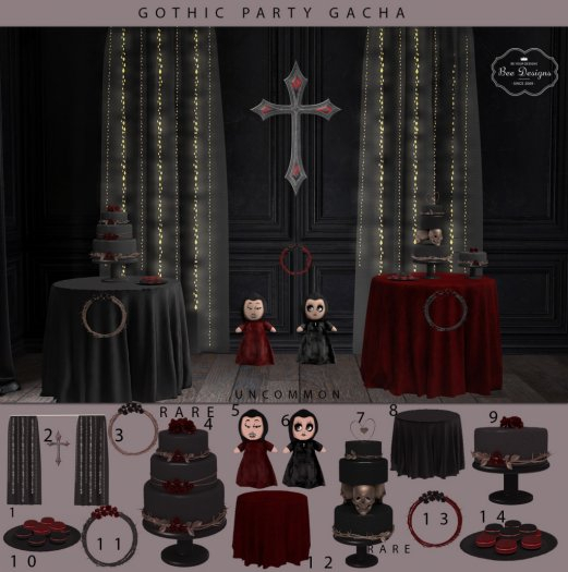 3 Bee Designs Gothic Party