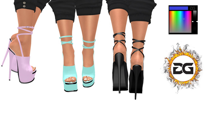 DG-High Tied Super Heels & Color Hud- Box
