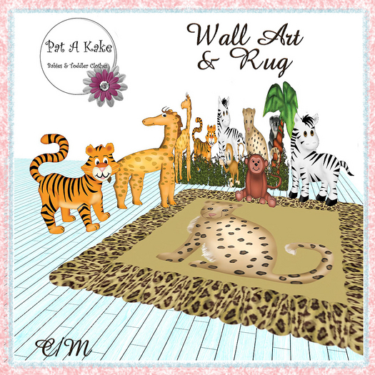 Pat a Kake Jungle Cutouts and Rug
