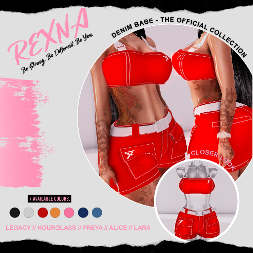 !RX - Denim Babe x Red (UNPACK ME)