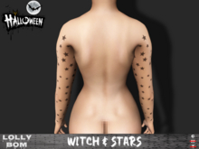 LOLLY's BOM things... [tattoo] HALLOWEEN witch - stars (Arm)