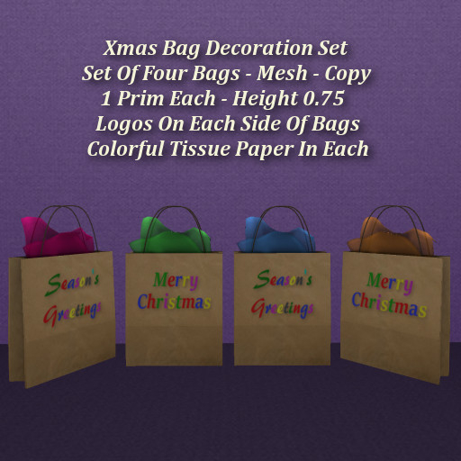 Xmas Bag Decoration Set