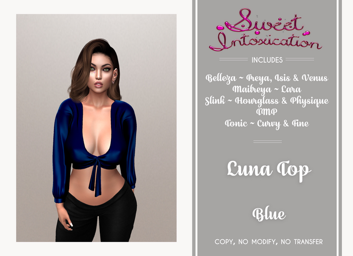 ::Sweet Intoxication:: Luna Top - Blue