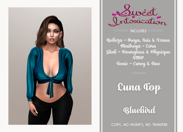 ::Sweet Intoxication:: Luna Top - Bluebird