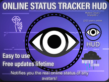 [Muted.Cloud] - Online monitor HUD - Online status tracker - Online avatar indicator