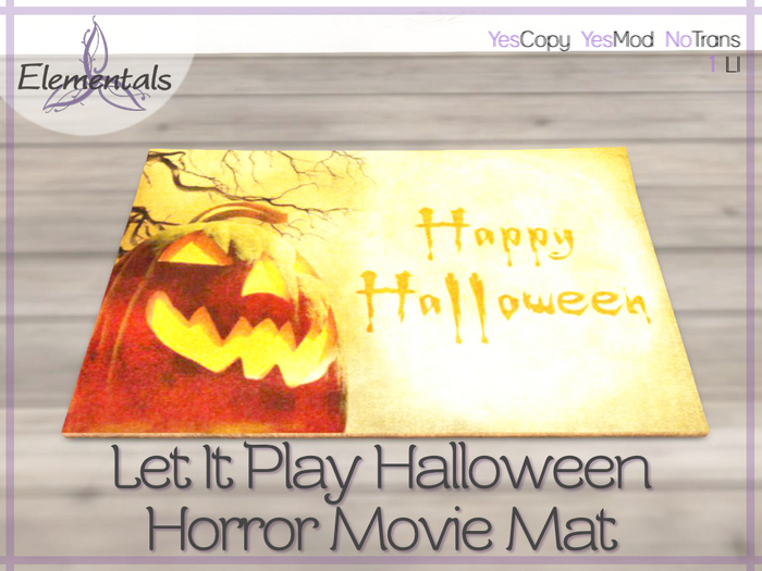 {Elementals} Let It Play Halloween Horror Movie Mat {Sounds & Texture Change}