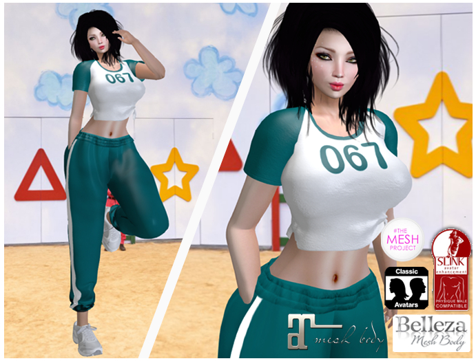 Costume Squid game Green