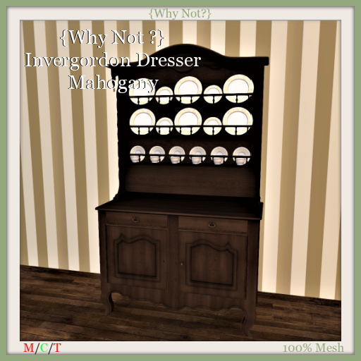 {Why Not ?} Invergordon Dresser Mahogany-Boxed