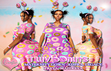 !EF! I Luv Donuts Maternity Gown - 12 PACK! MULTIPACK!!! / FATPACK