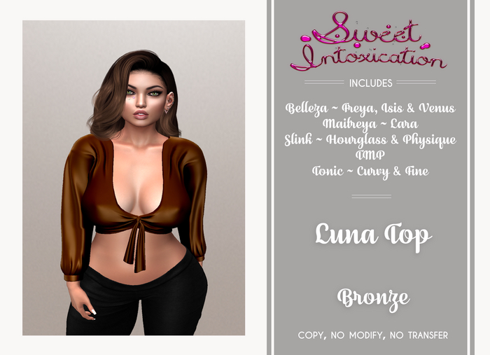 ::Sweet Intoxication:: Luna Top - Bronze