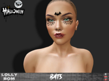 LOLLY's BOM things... [tattoo] Halloween - Bats (face)