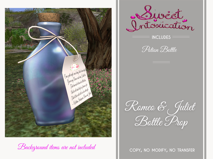::Sweet Intoxication:: Romeo & Juliet Bottle Prop
