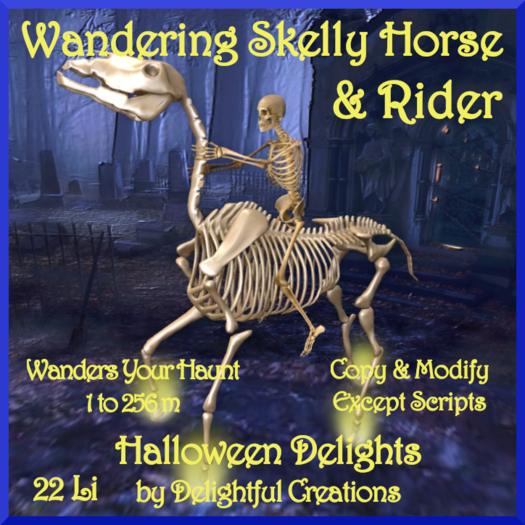 Wandering Skelly Horse & Rider