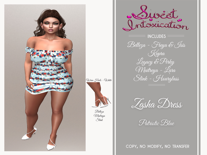 ::Sweet Intoxication:: Zasha Dress - Patriotic Blue Set